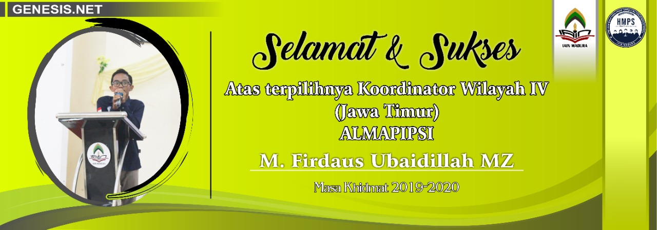 MAHASISWA TADRIS IPS TERPILIH MENJADI KOORDINATOR WILAYAH IV ALMAPIPSI (JAWA TIMUR) 2019-2020 