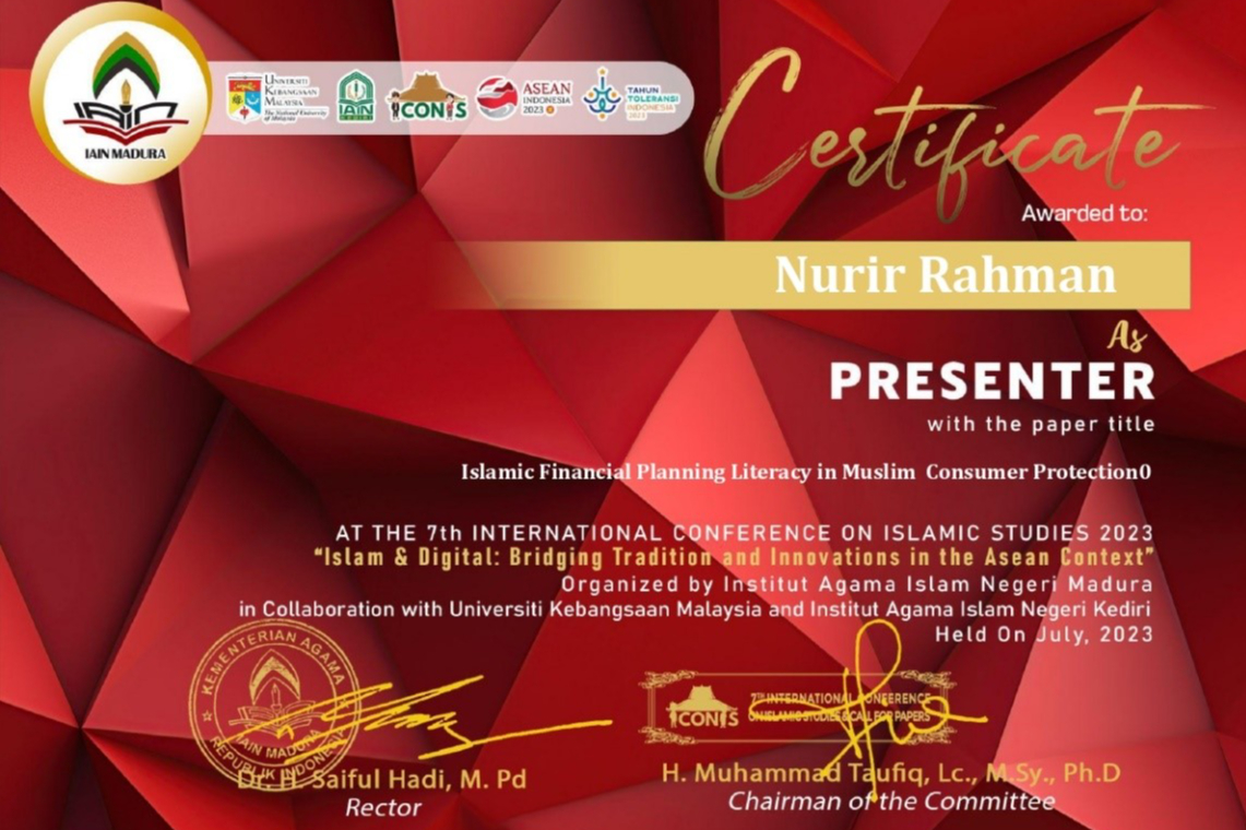 MAHASISWA TADRIS IPS JADI PRESENTER DI 7th INTERNATIONAL CONFERENCE ON ISLAMIC STUDIES 2023